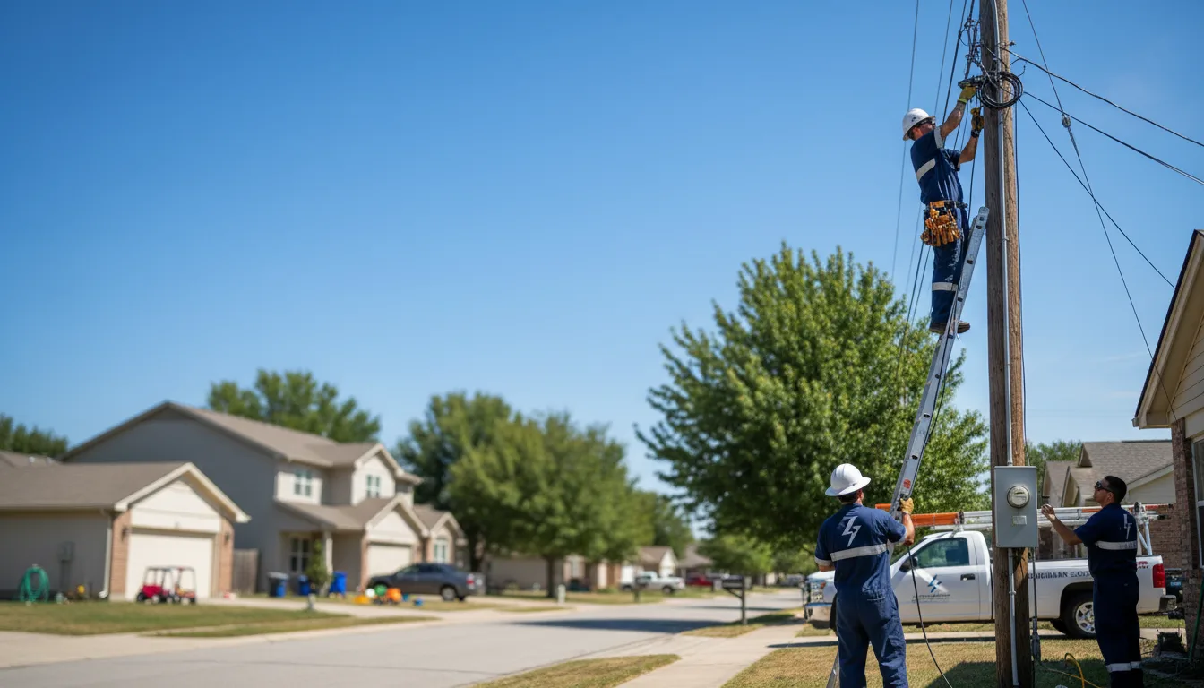 Residential electrician providing installation services in Fogelsville, PA